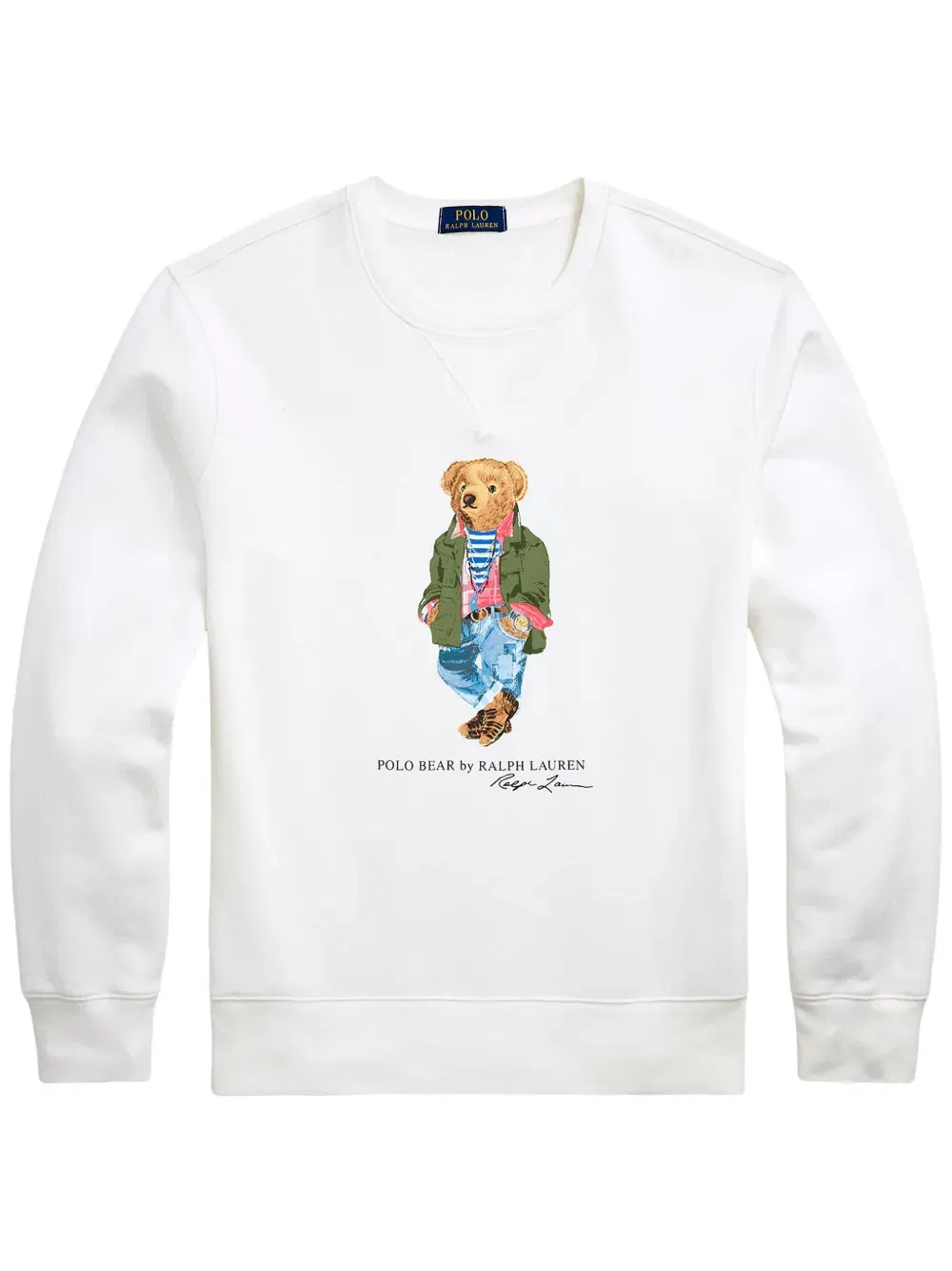 bear-motif sweatshirt