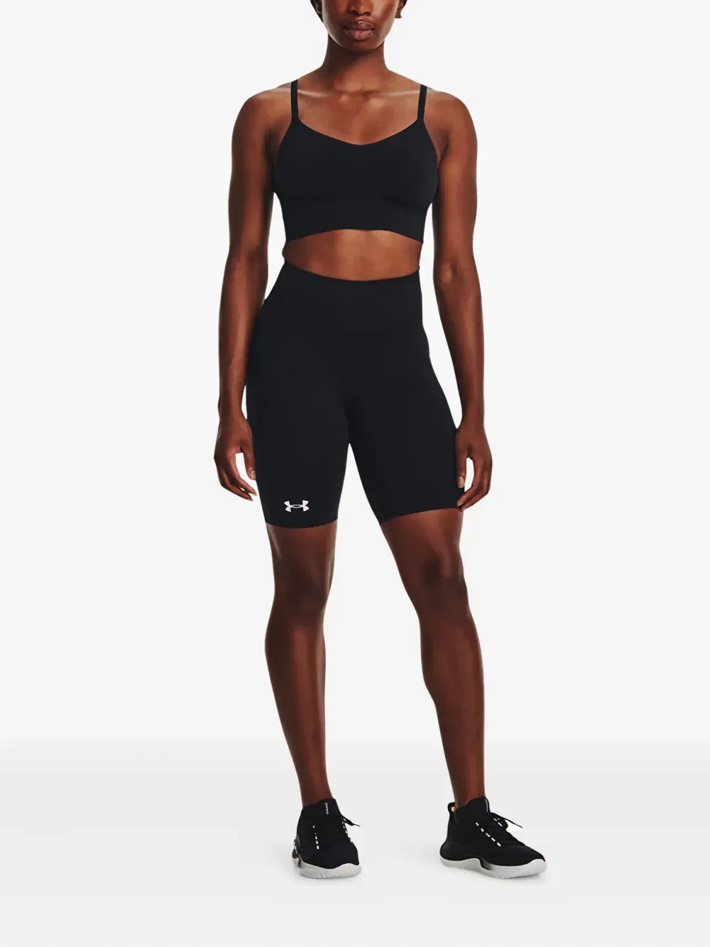 elasticated-waistband logo shorts