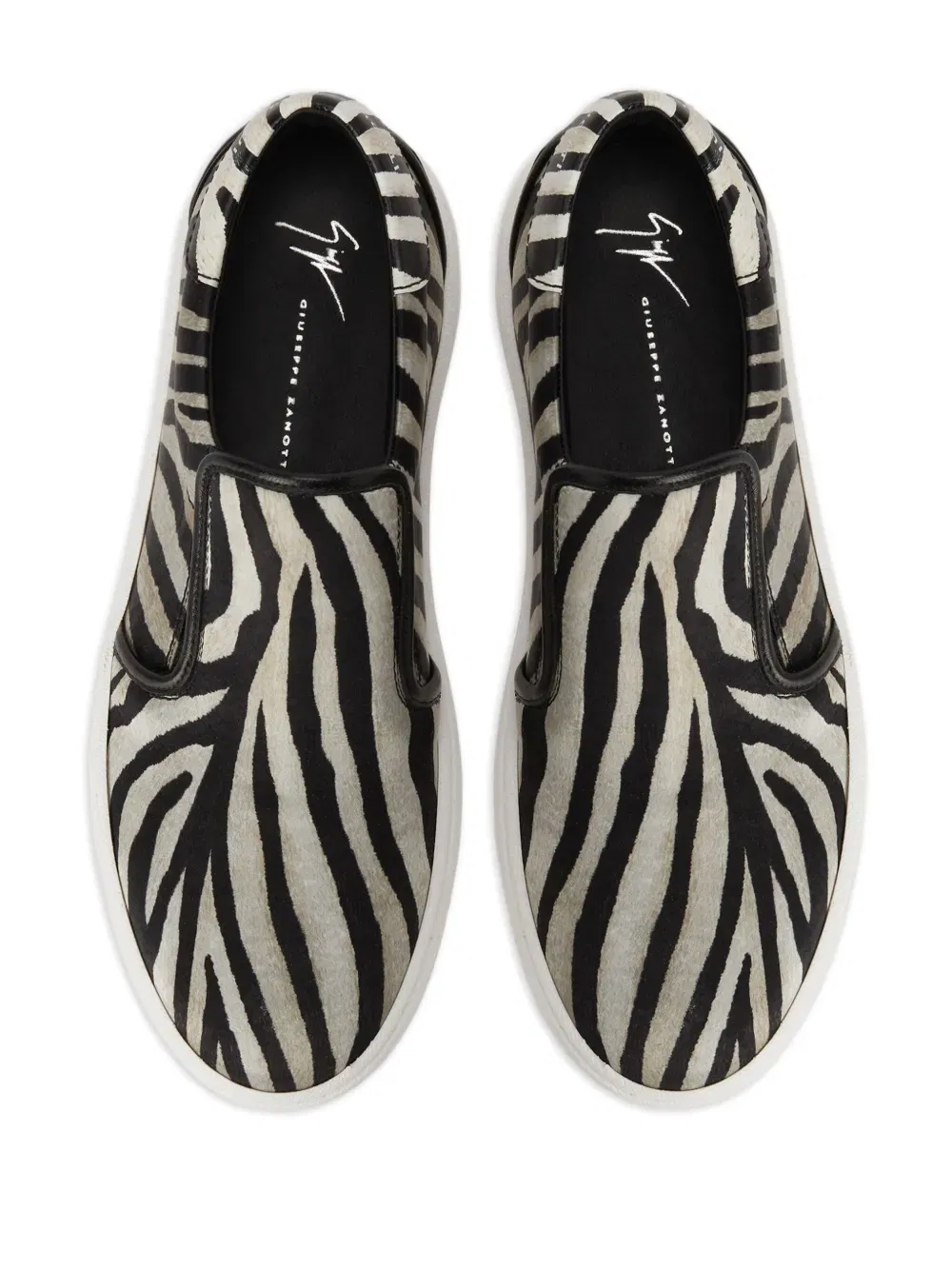 GZ94 zebra-print slip-on sneakers