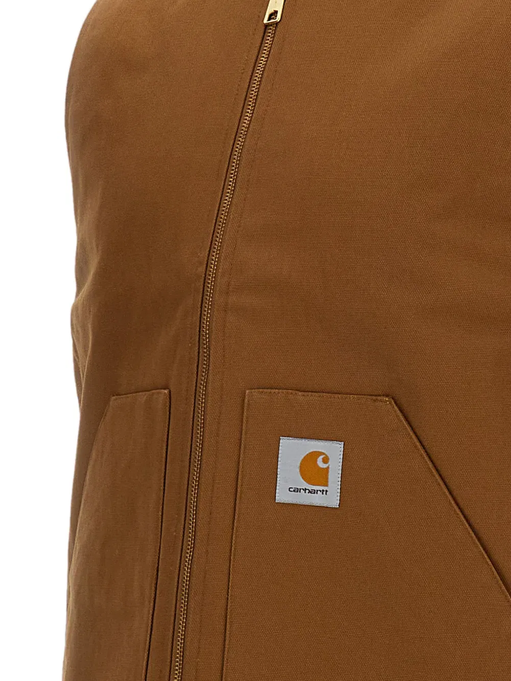 cotton zip-up gilet