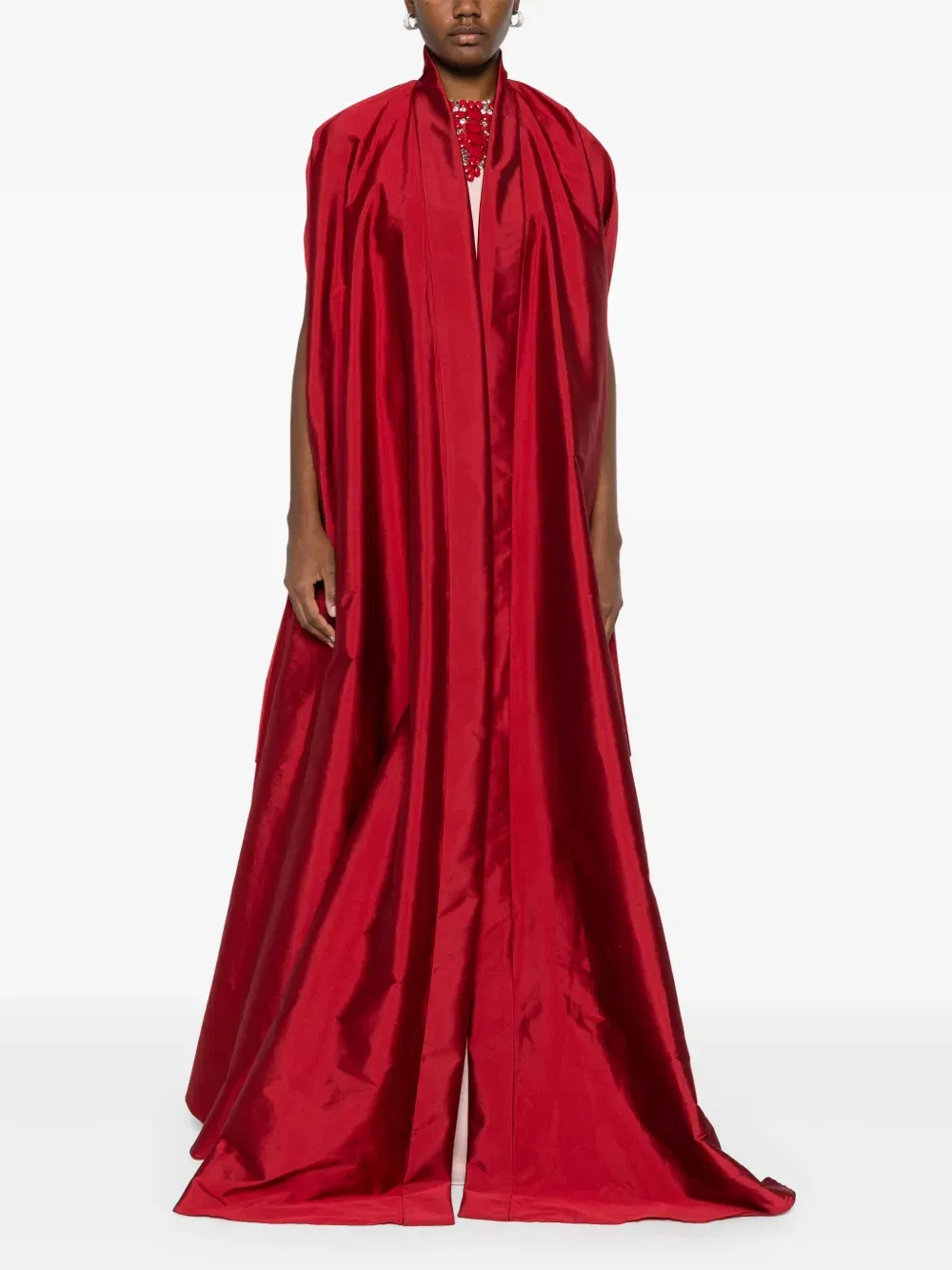 layered embellished abaya