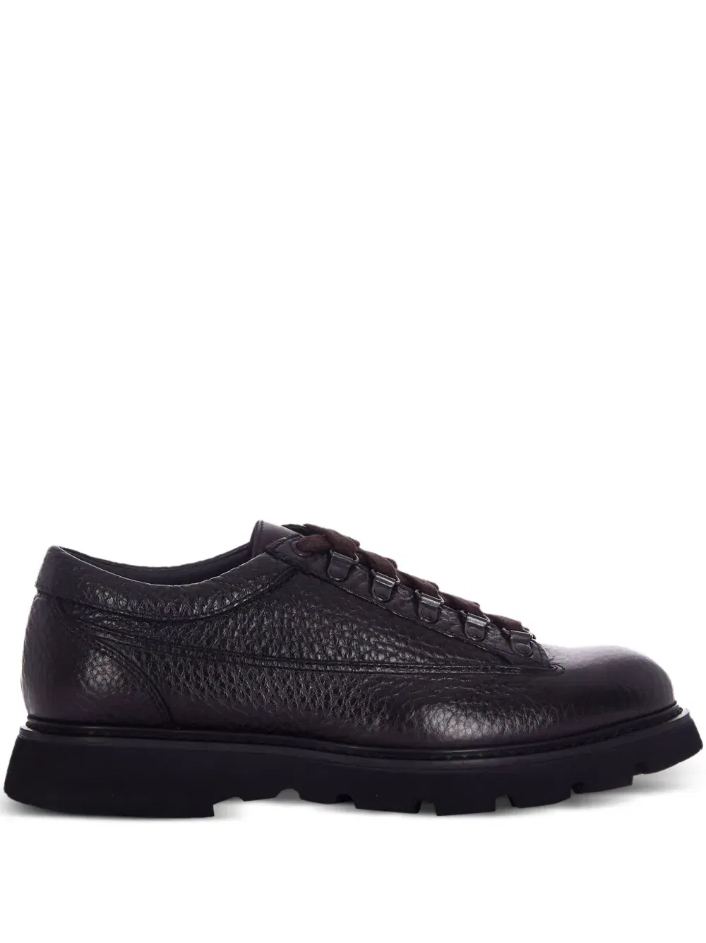 textured lace-up shoes