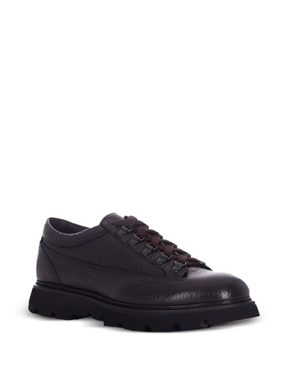 textured lace-up shoes