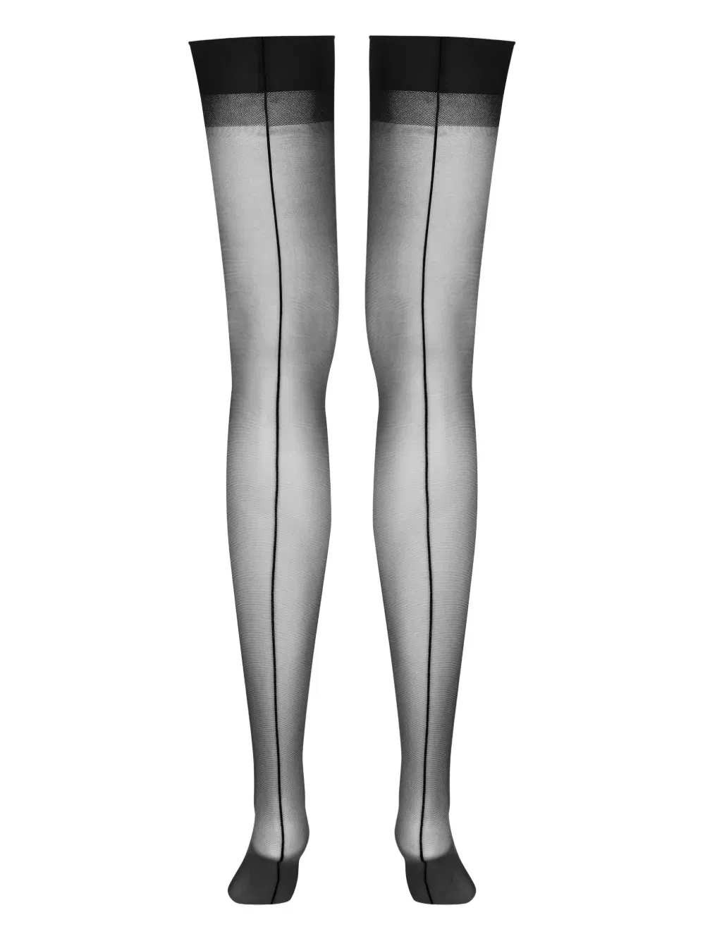 knee-length sheer stockings