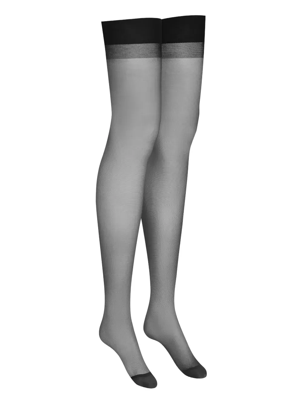 knee-length sheer stockings