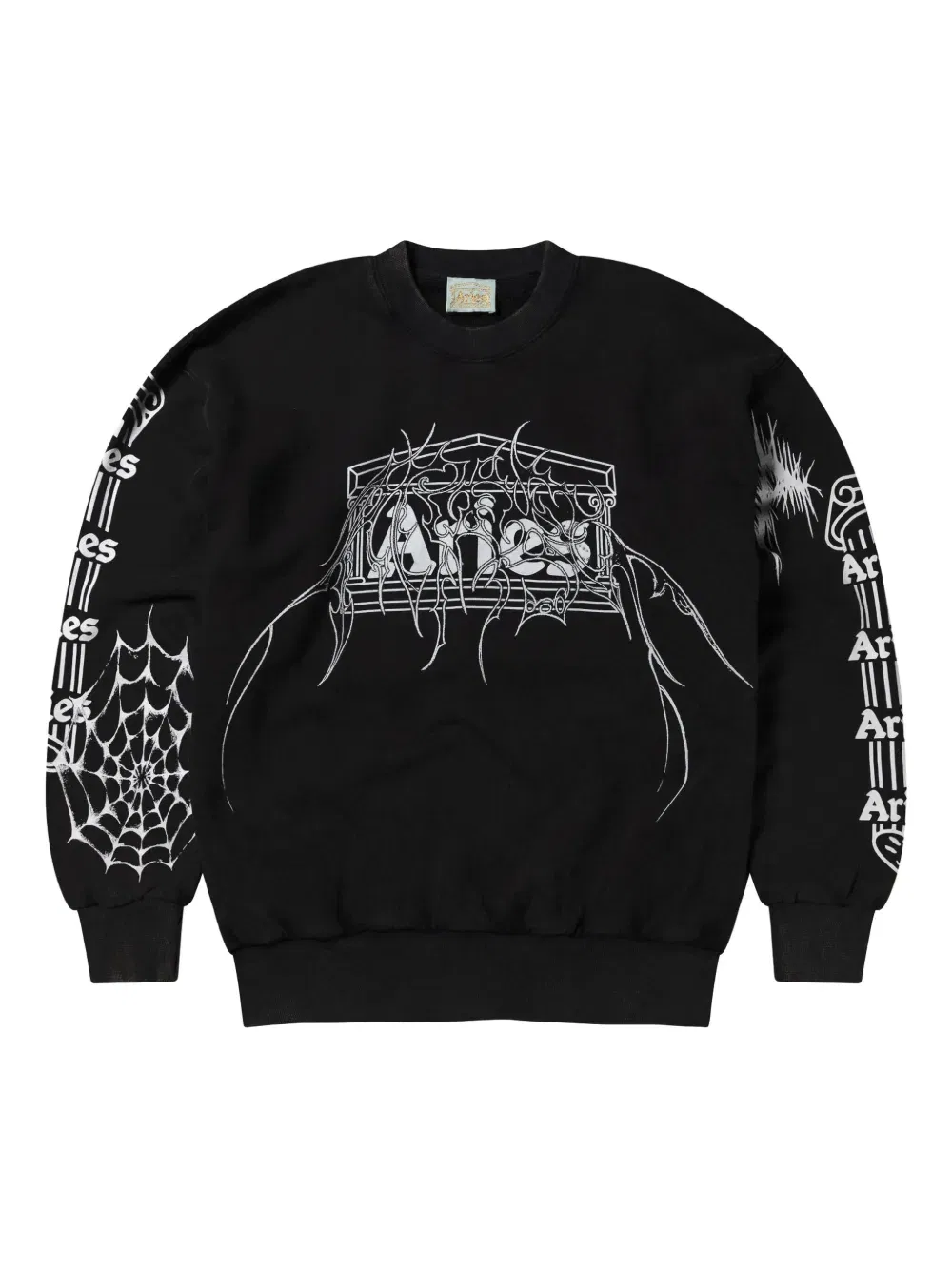 spider-web sweatshirt