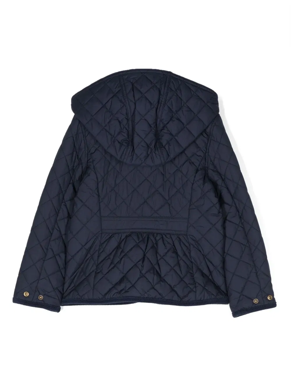 Audrey diamond-quilted hooded coat