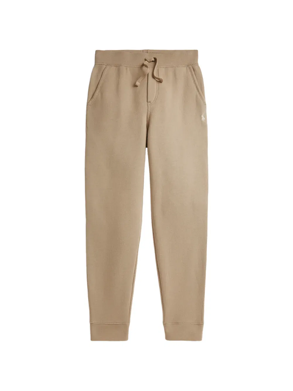 drawstring patch-pocket track pants