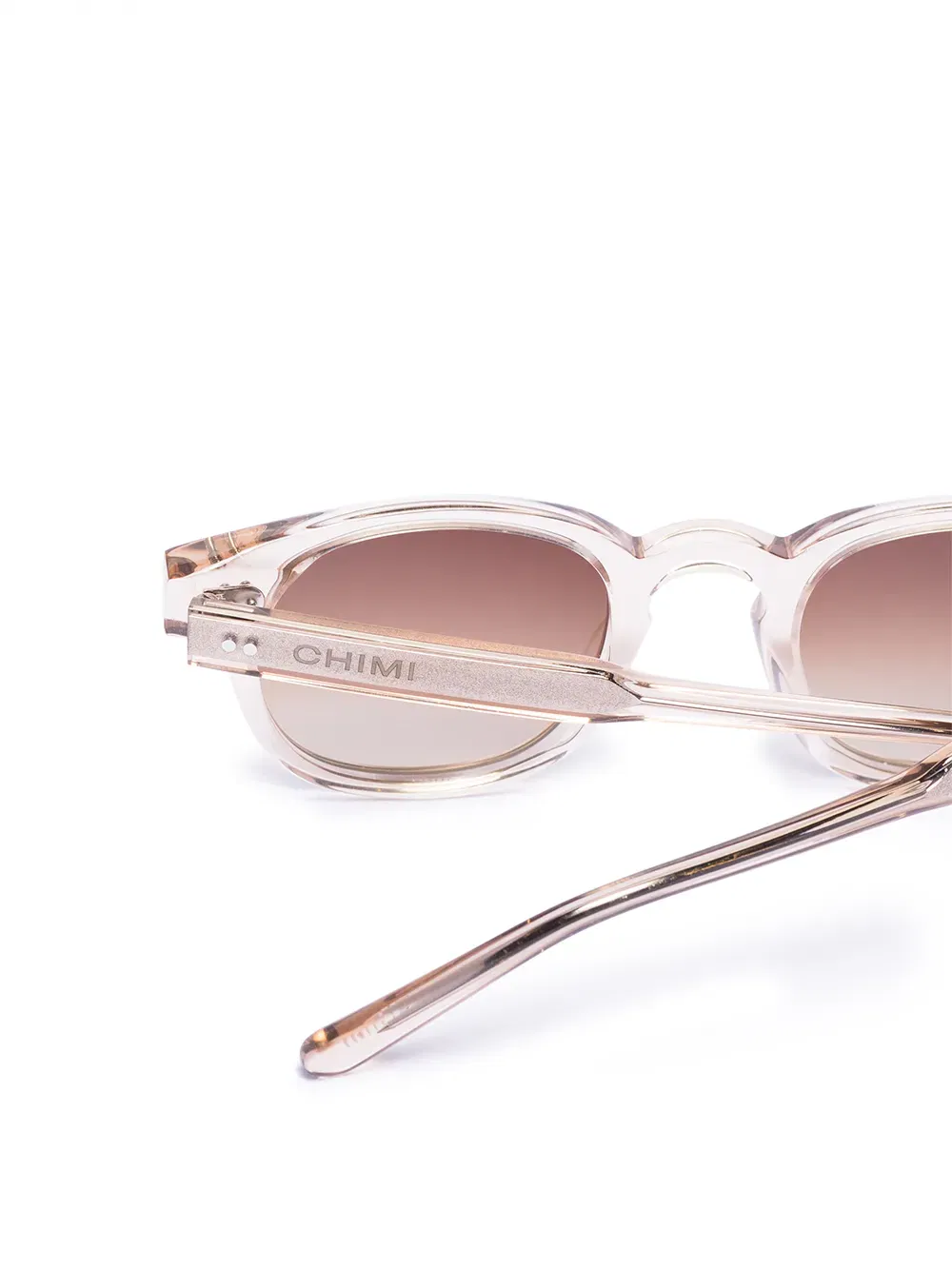 wayfarer transparent-frame sunglasses