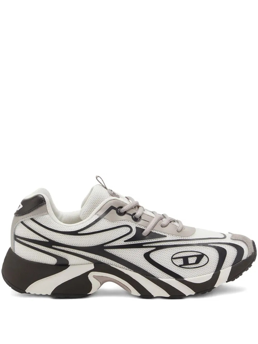 swirl-pattern low-top sneakers