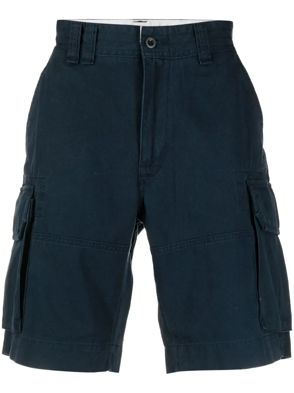 logo-patch cotton cargo shorts