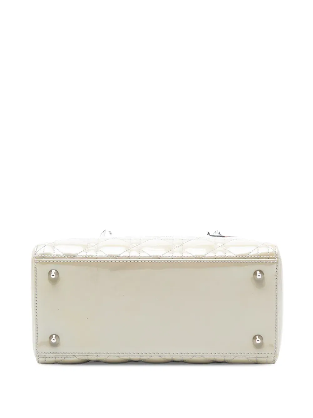 2012 Medium Patent Cannage Lady Dior satchel