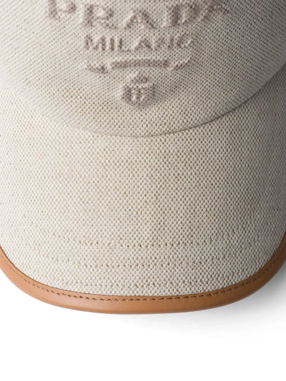 logo-embossed cap
