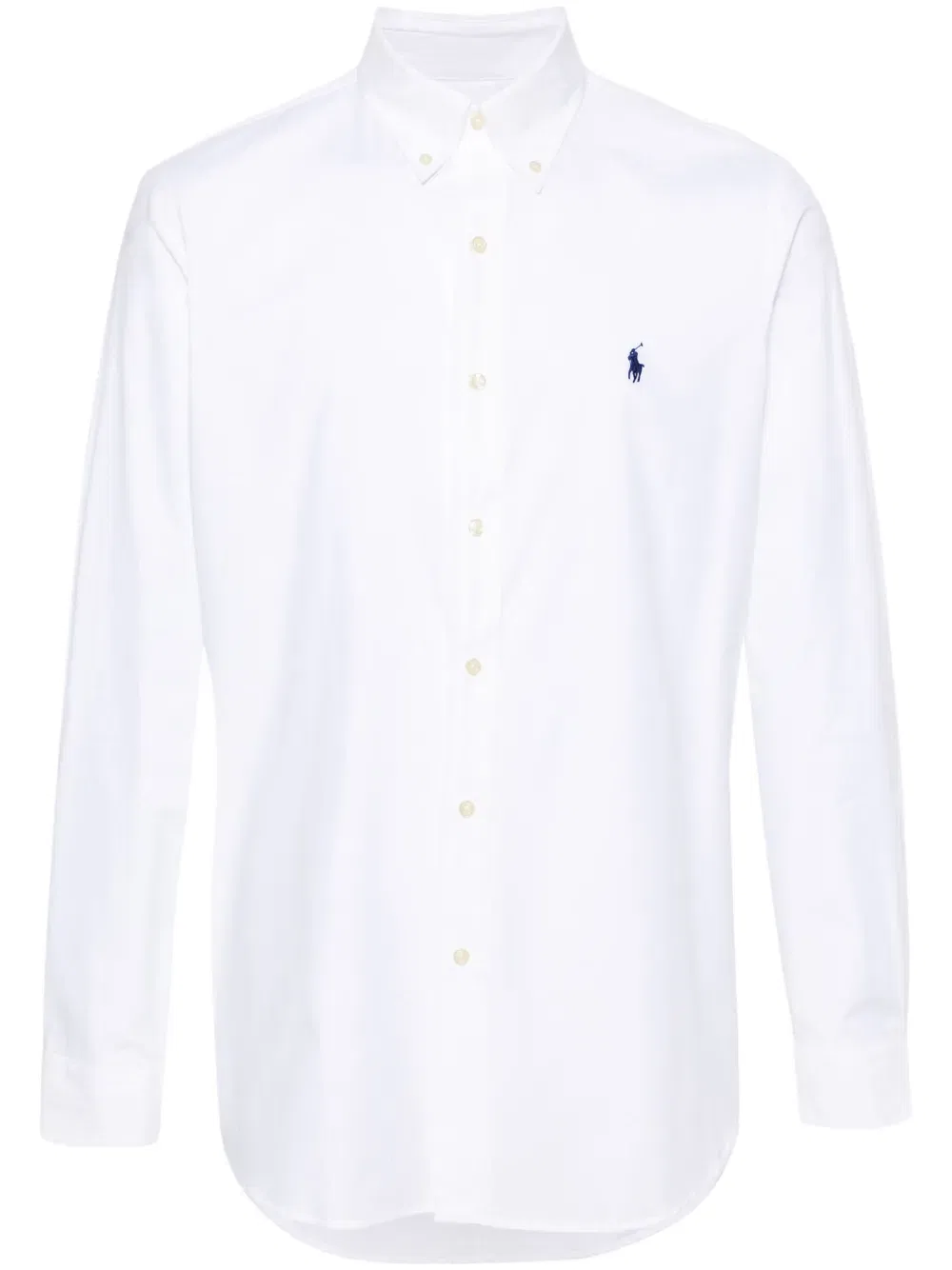 Polo Pony-embroidered poplin shirt