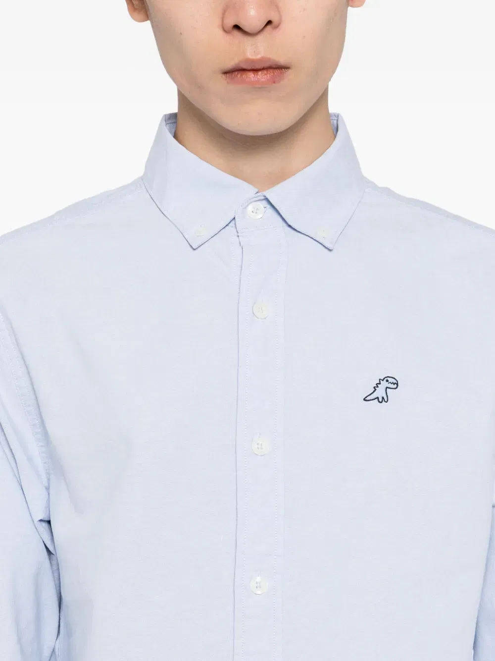Dino-embroidered shirt
