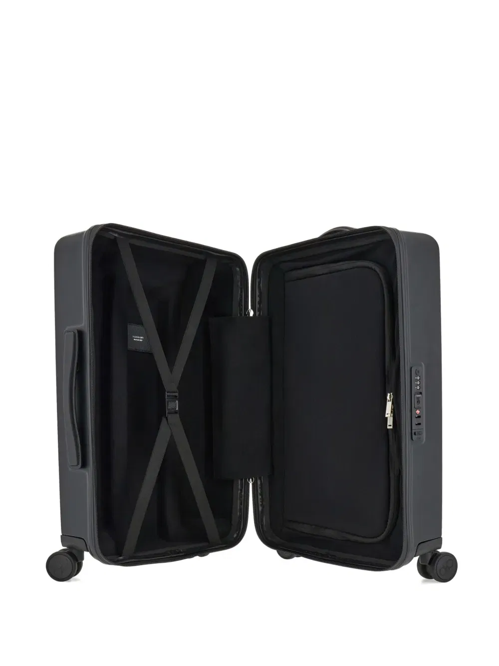 Gancini-print leather luggage