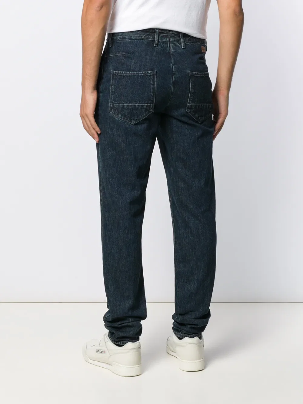 relaxed-fit straight-leg jeans