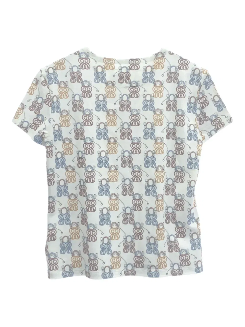 00s rope pattern cotton T-Shirt