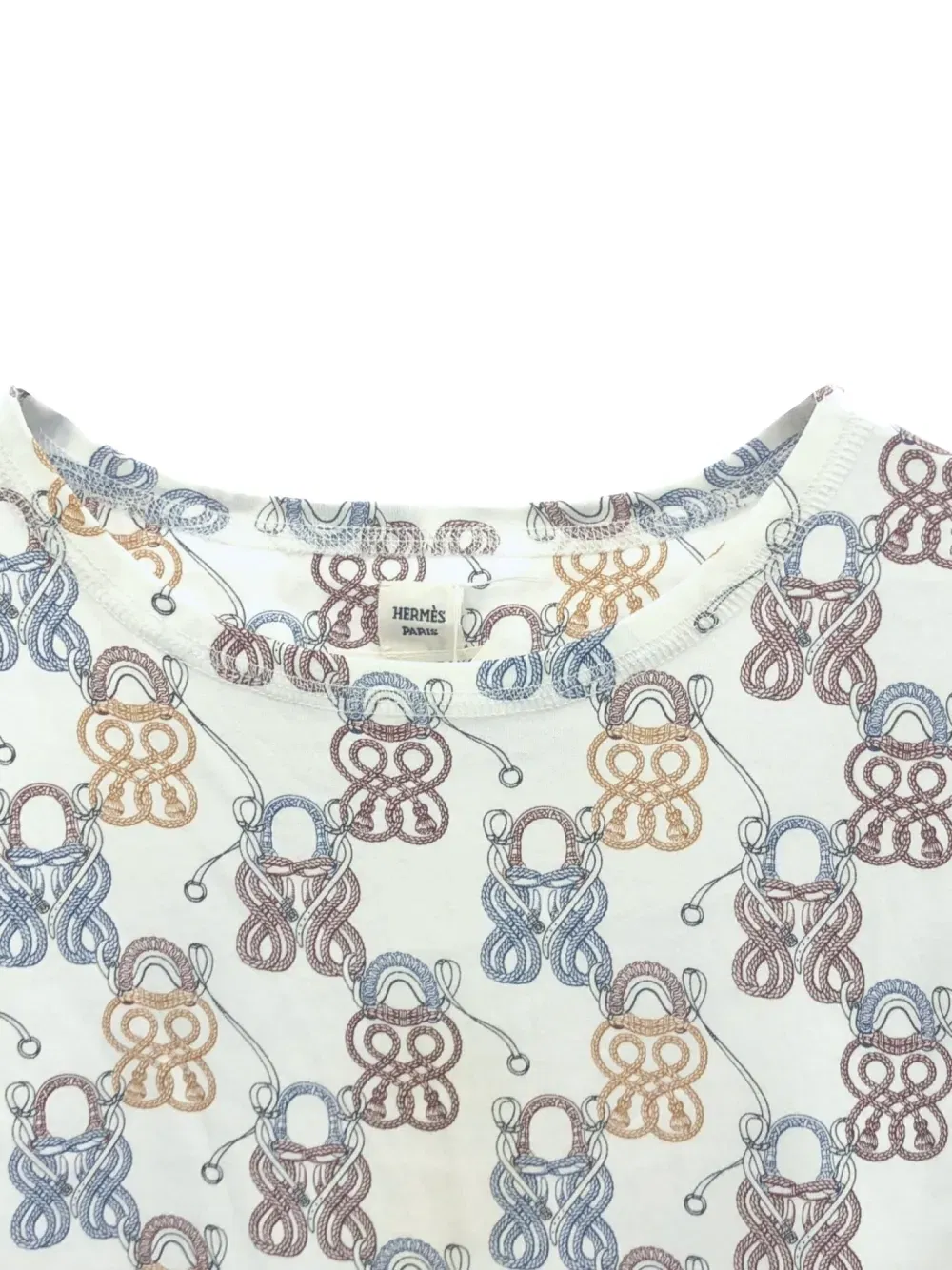 00s rope pattern cotton T-Shirt