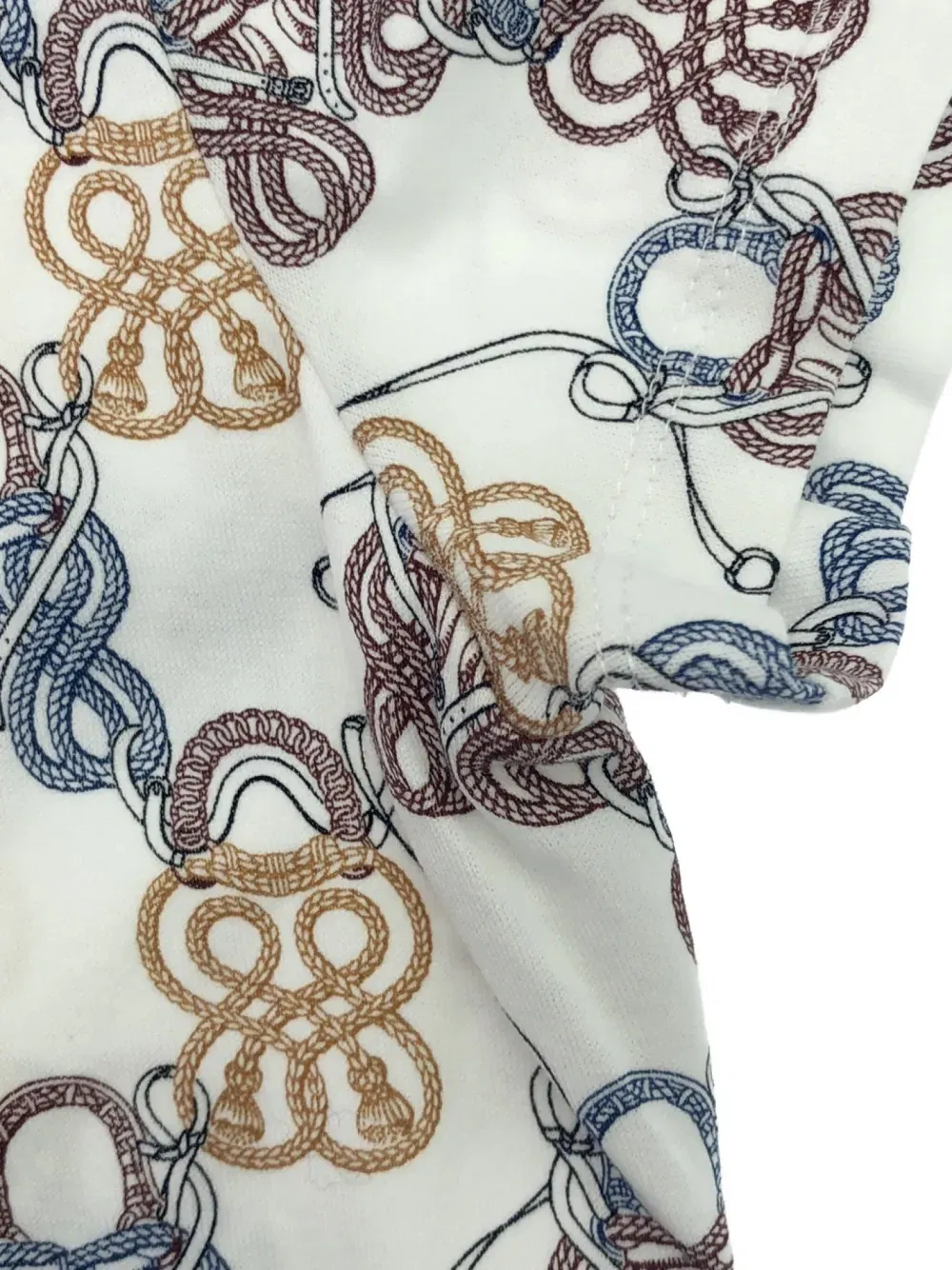00s rope pattern cotton T-Shirt