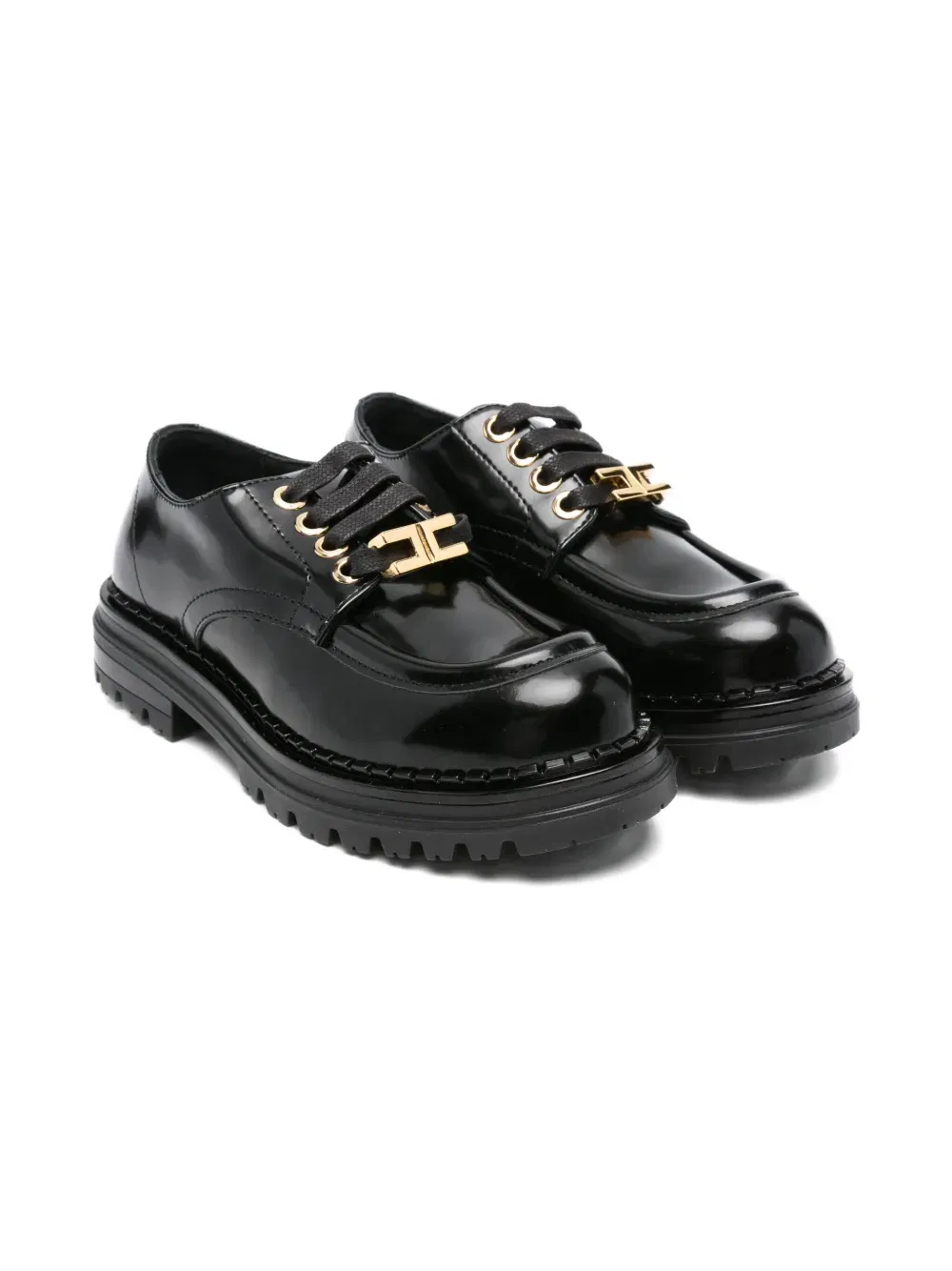 lace-up leather moccasins