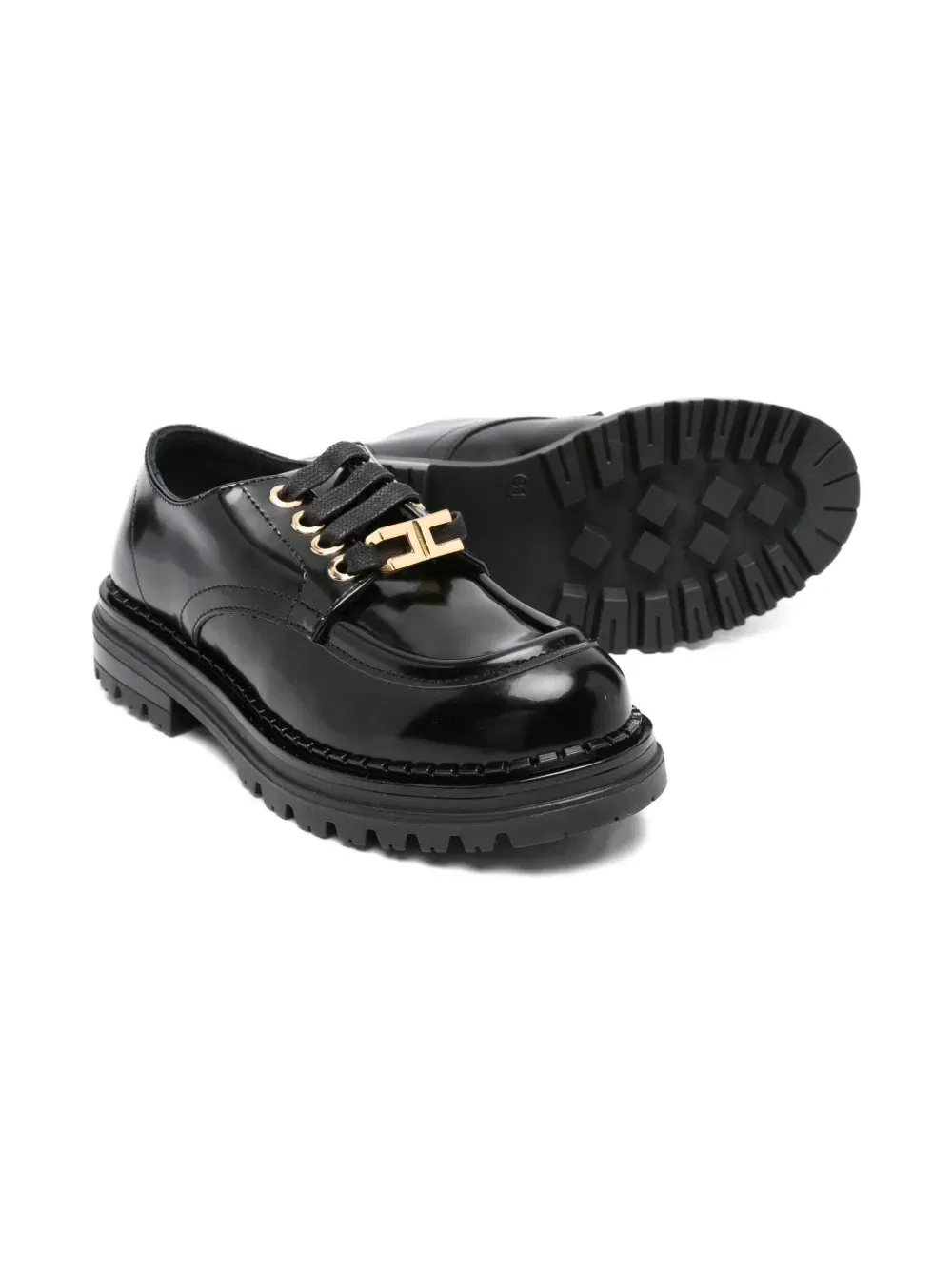 lace-up leather moccasins