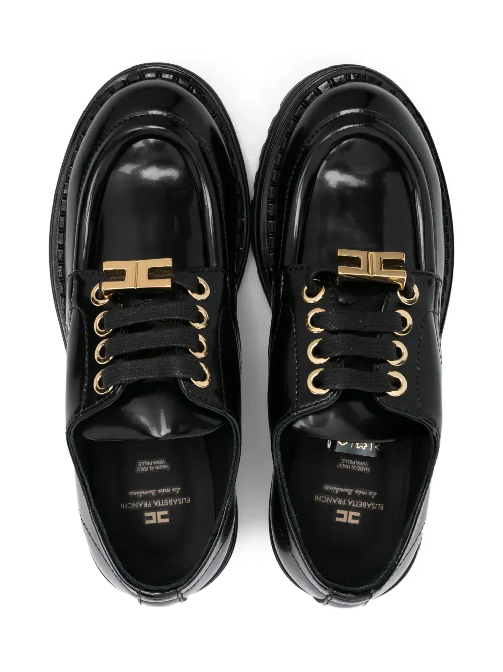 lace-up leather moccasins