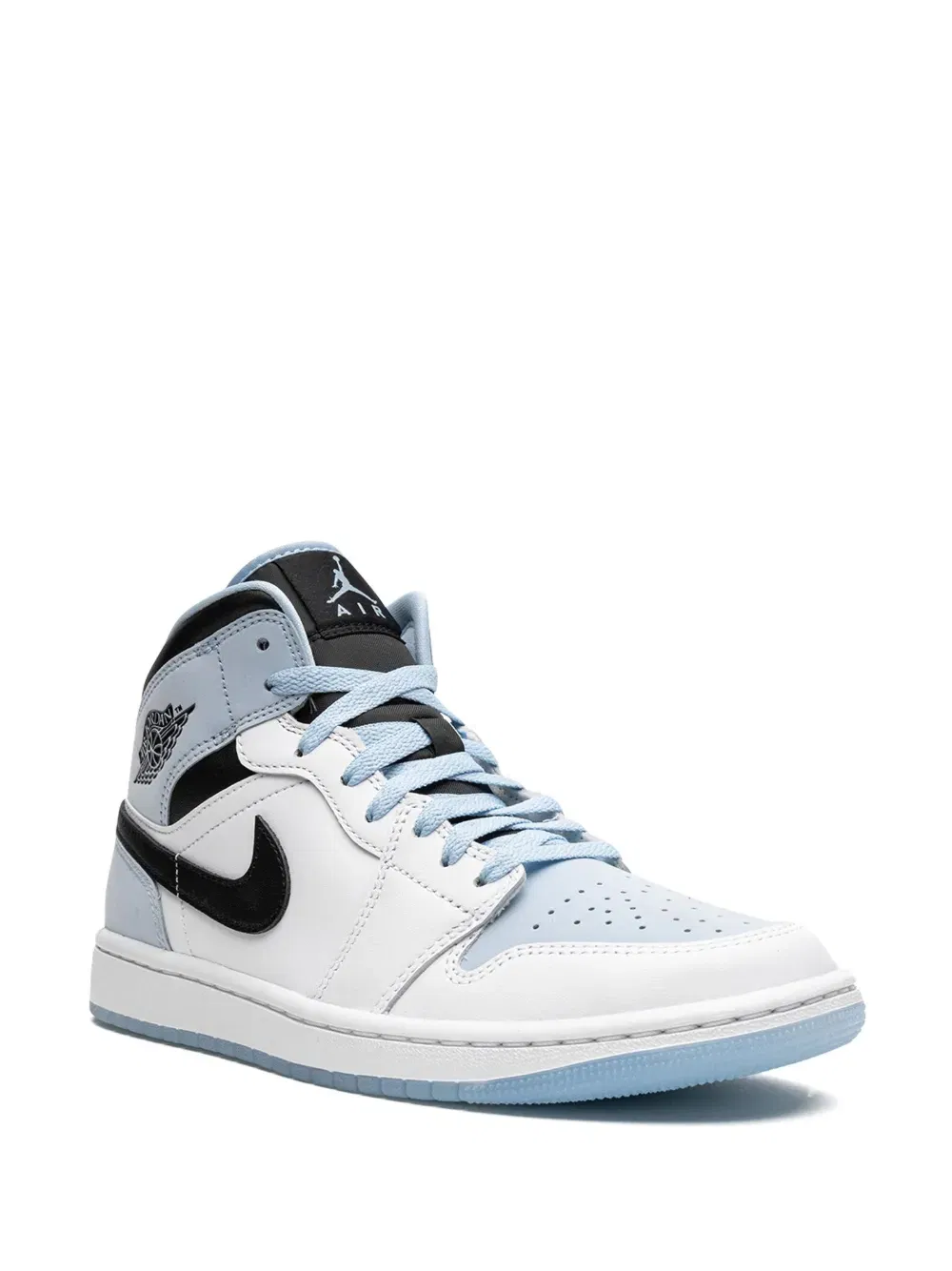Air Jordan 1 Mid SE "White/Ice Blue-Black" sneakers