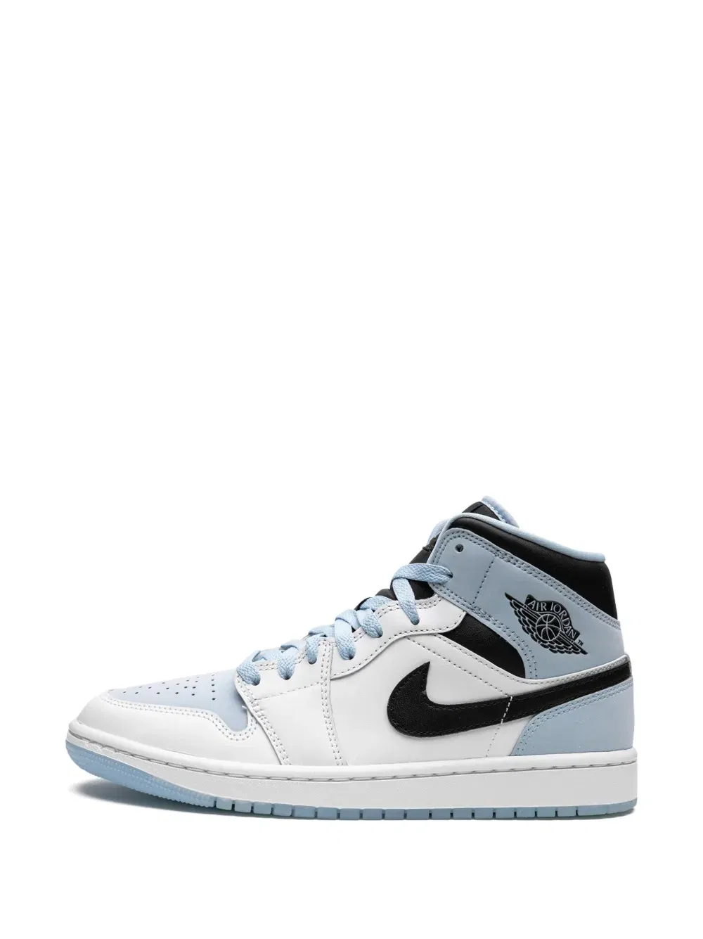 Air Jordan 1 Mid SE "White/Ice Blue-Black" sneakers