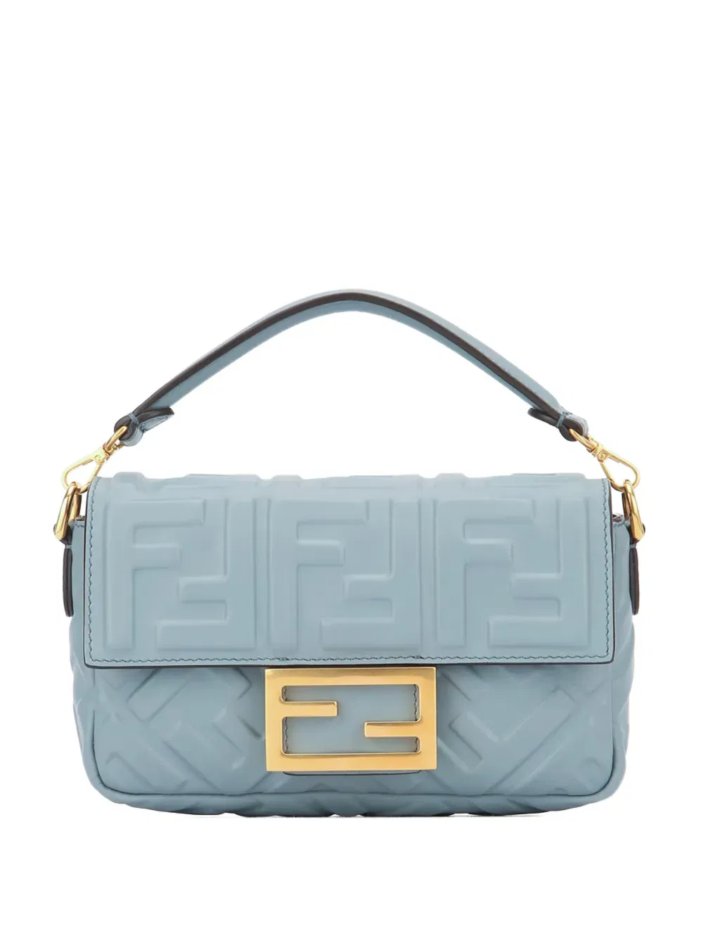 mini Baguette embossed-logo shoulder bag