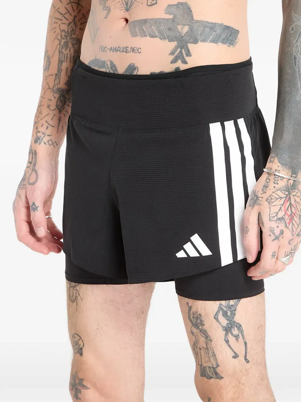 Adizero stripe-detail shorts