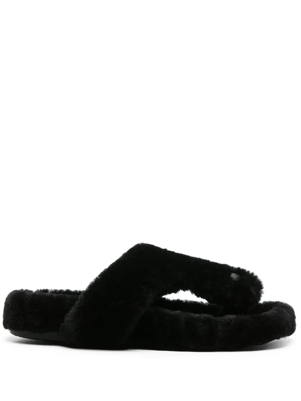 Ease shearling flip flops