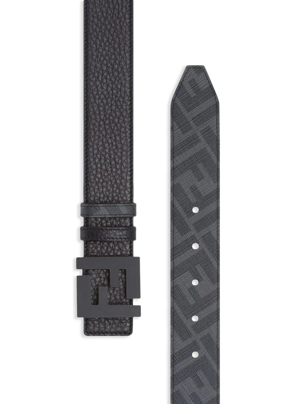 reversible logo-buckle belt