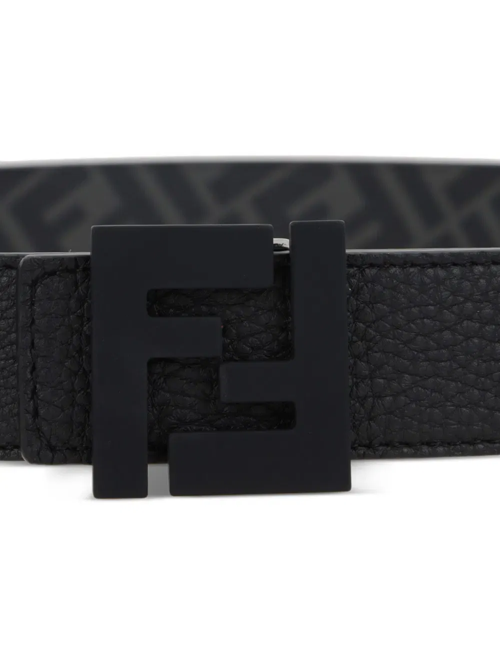 reversible logo-buckle belt