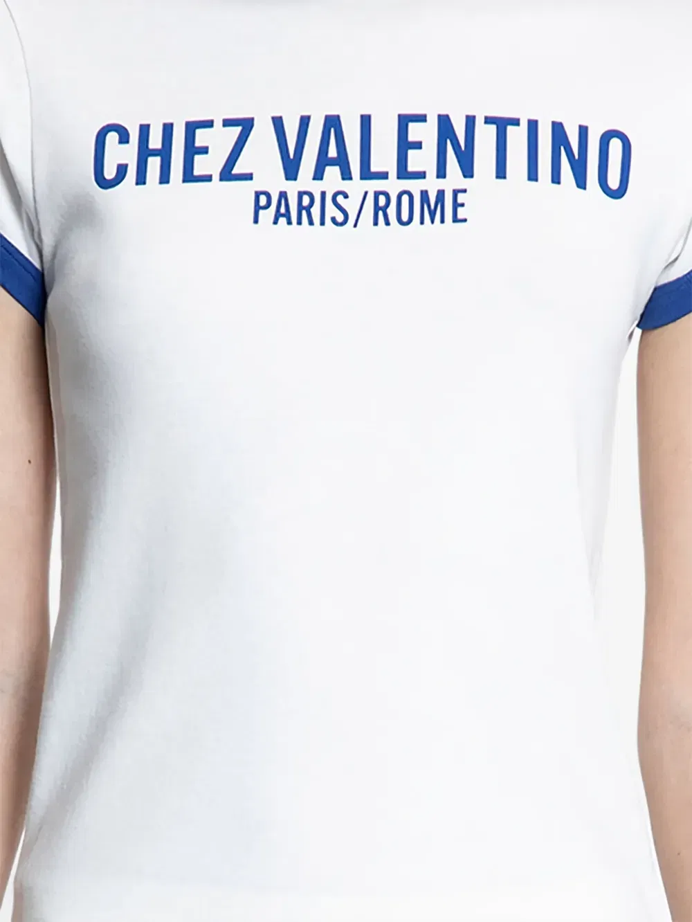 Chez Valentino-print T-Shirt