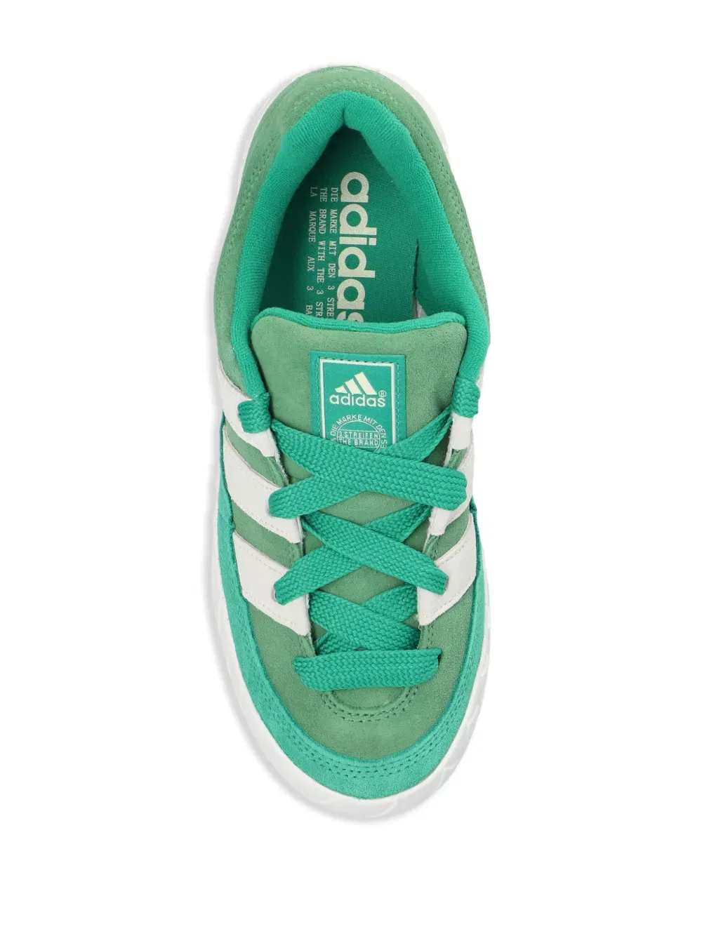 Adimatic leather lace-up sneakers