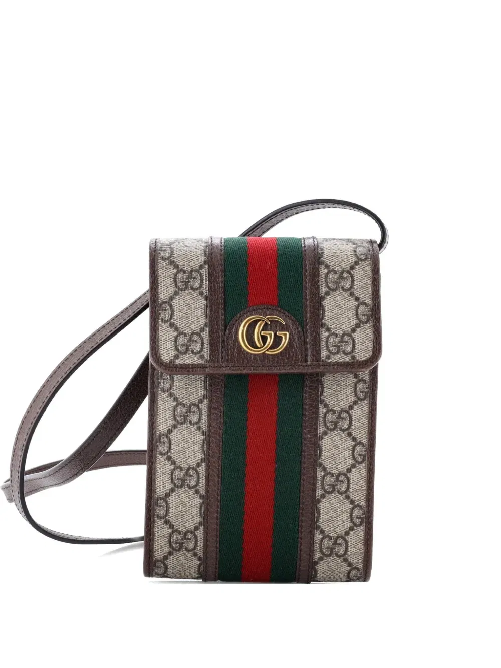 Ophidia Vertical Flap GG Coated Canvas Mini crossbody bag