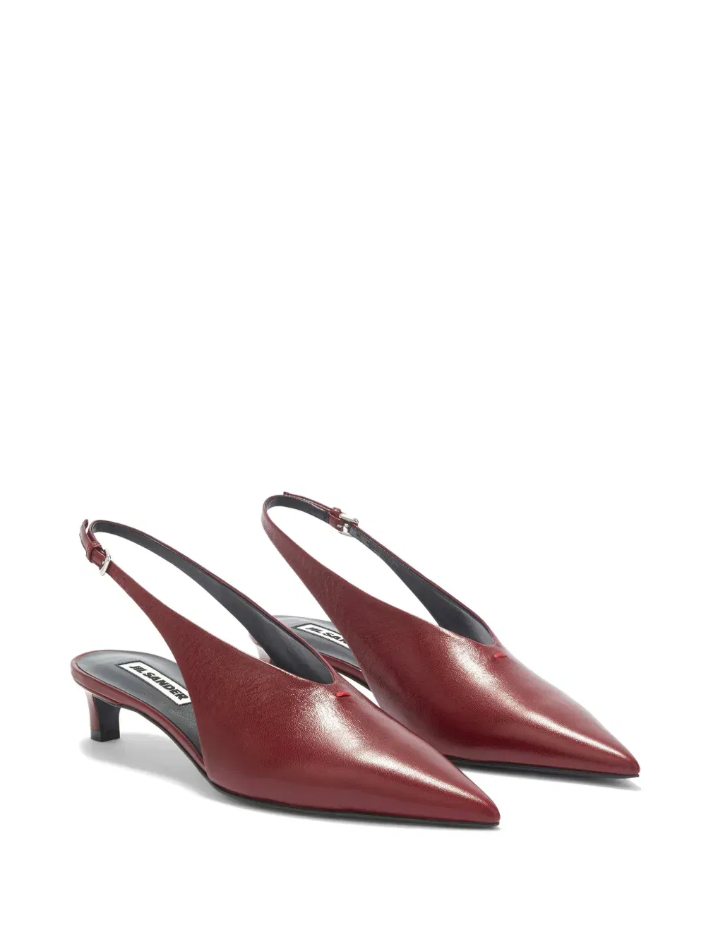 45mm slingback leather pumps