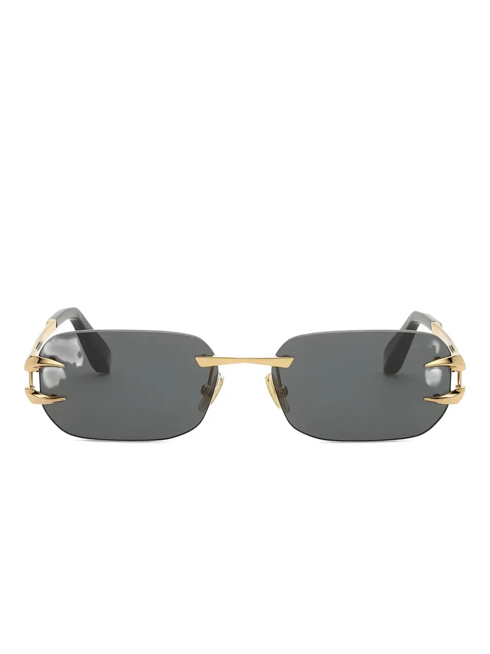 metal rimless sunglasses