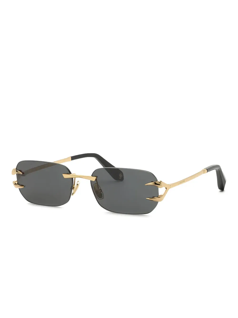 metal rimless sunglasses