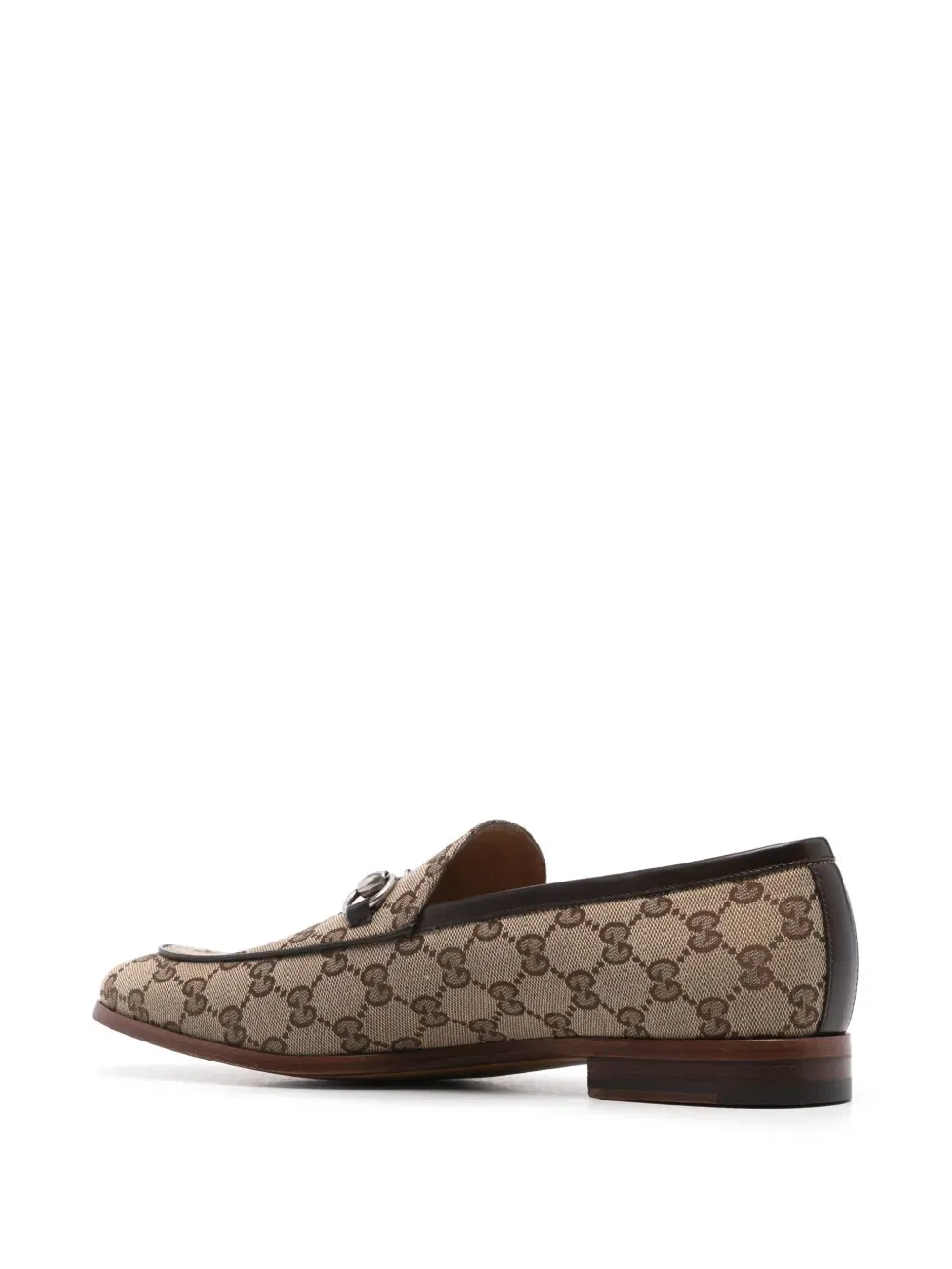 Horsebit-detailed GG-canvas loafers