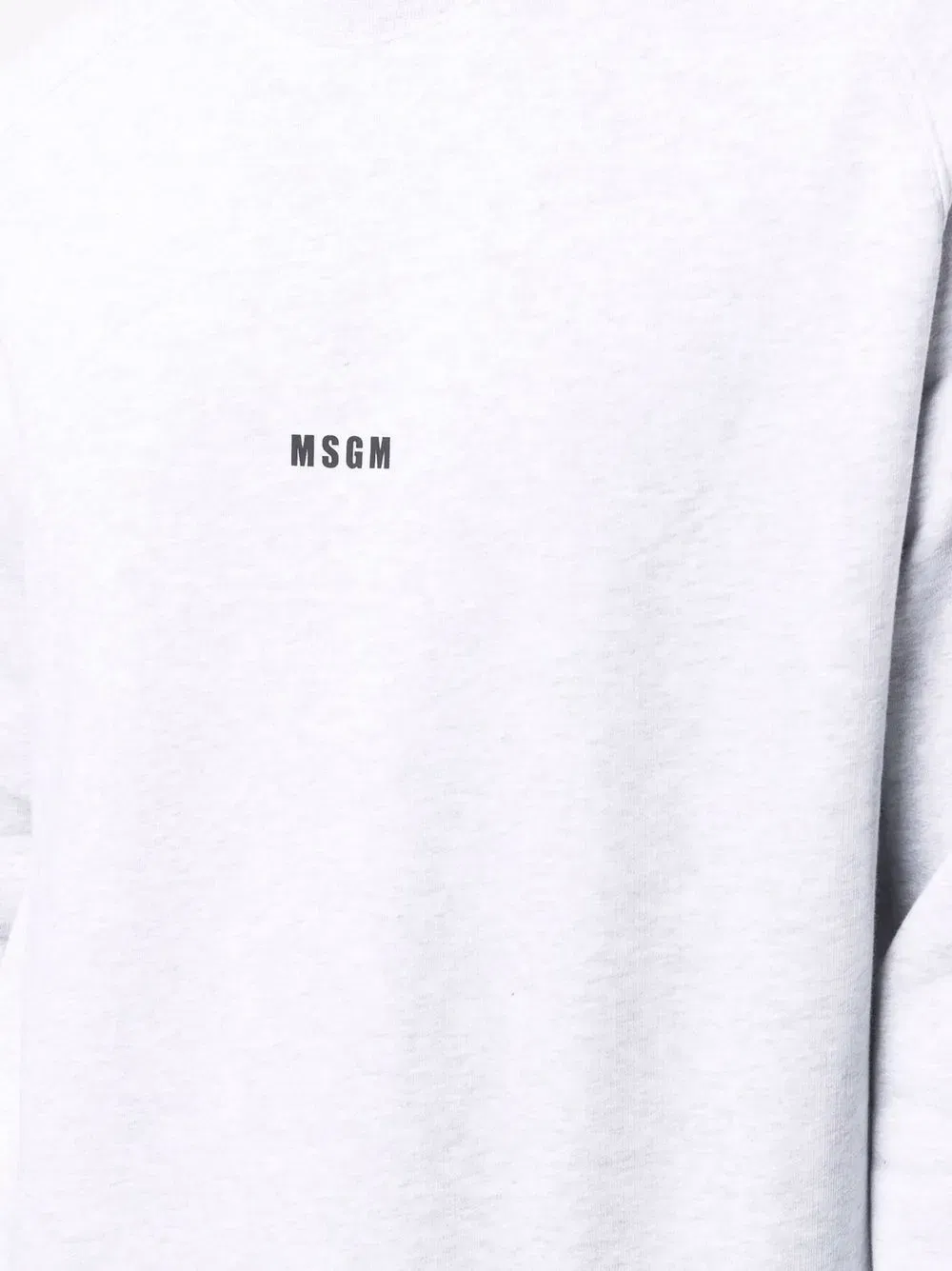 logo-print crew neck jumper