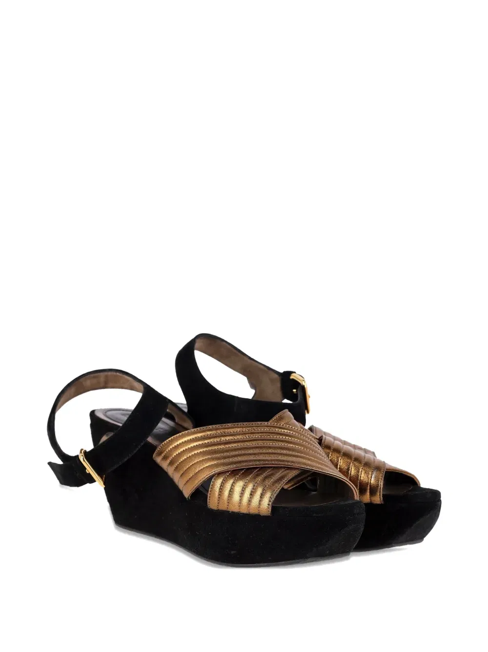 cross-strap platform sandals