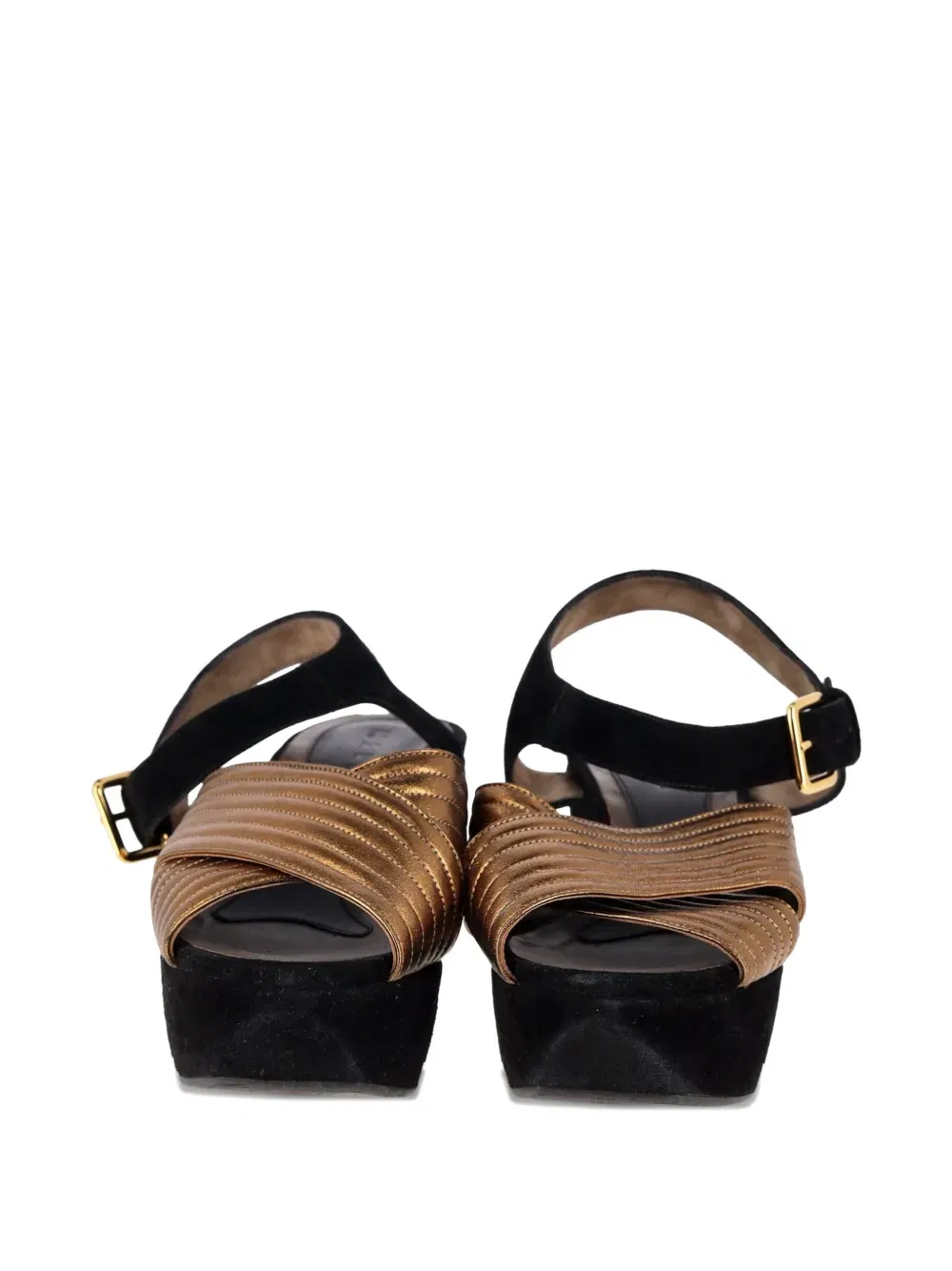 cross-strap platform sandals