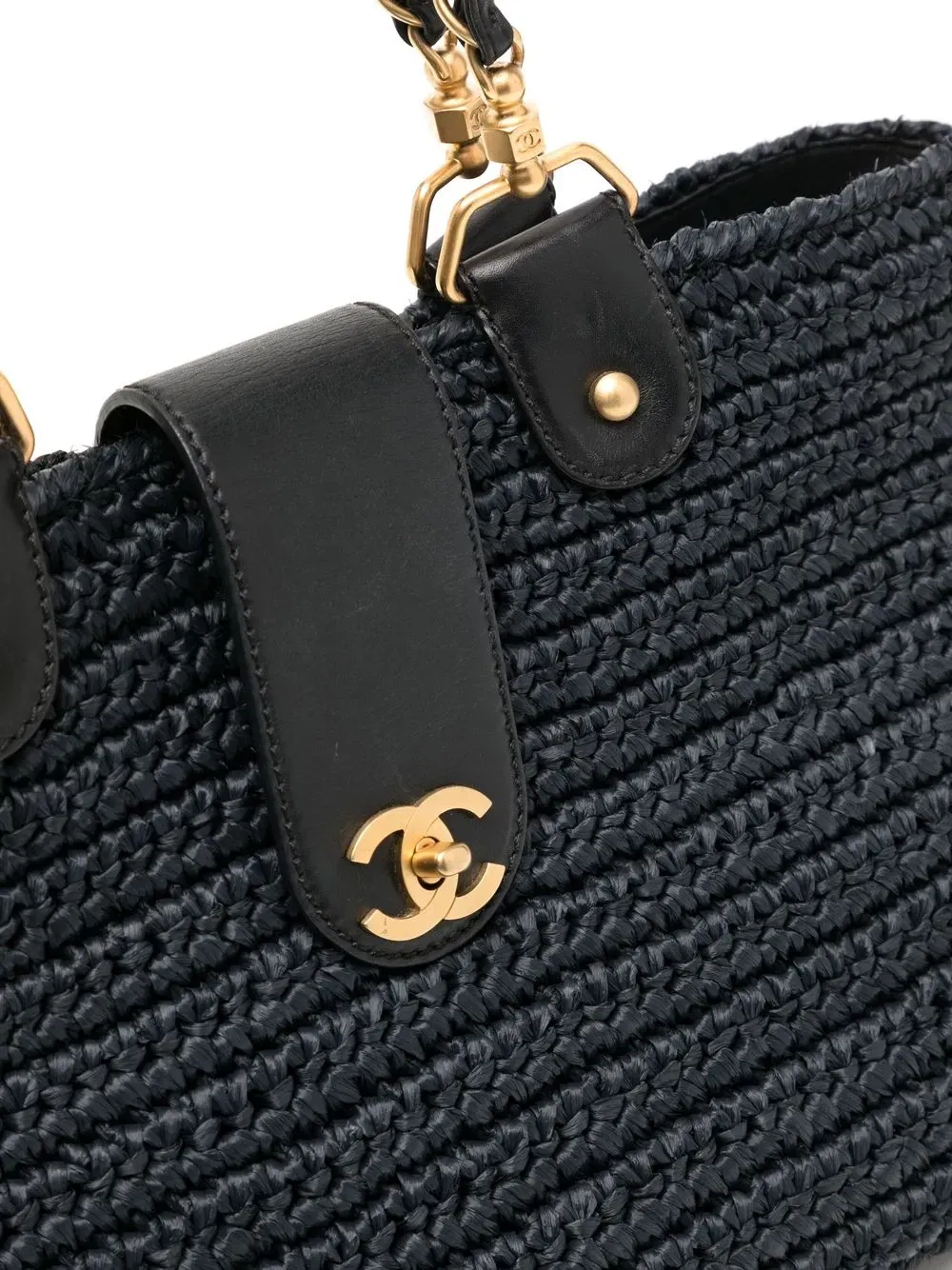 2005-2006 CC Turn-lock woven tote bag