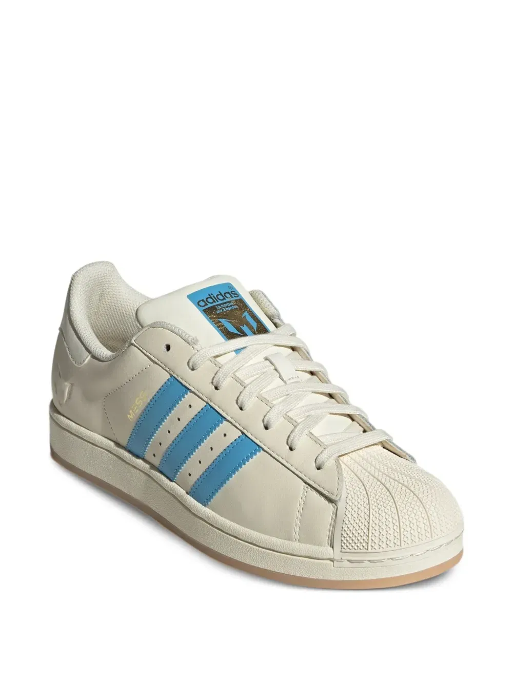 Superstar Lionel Messi "Cream White/Semi Blue Burst" sneakers