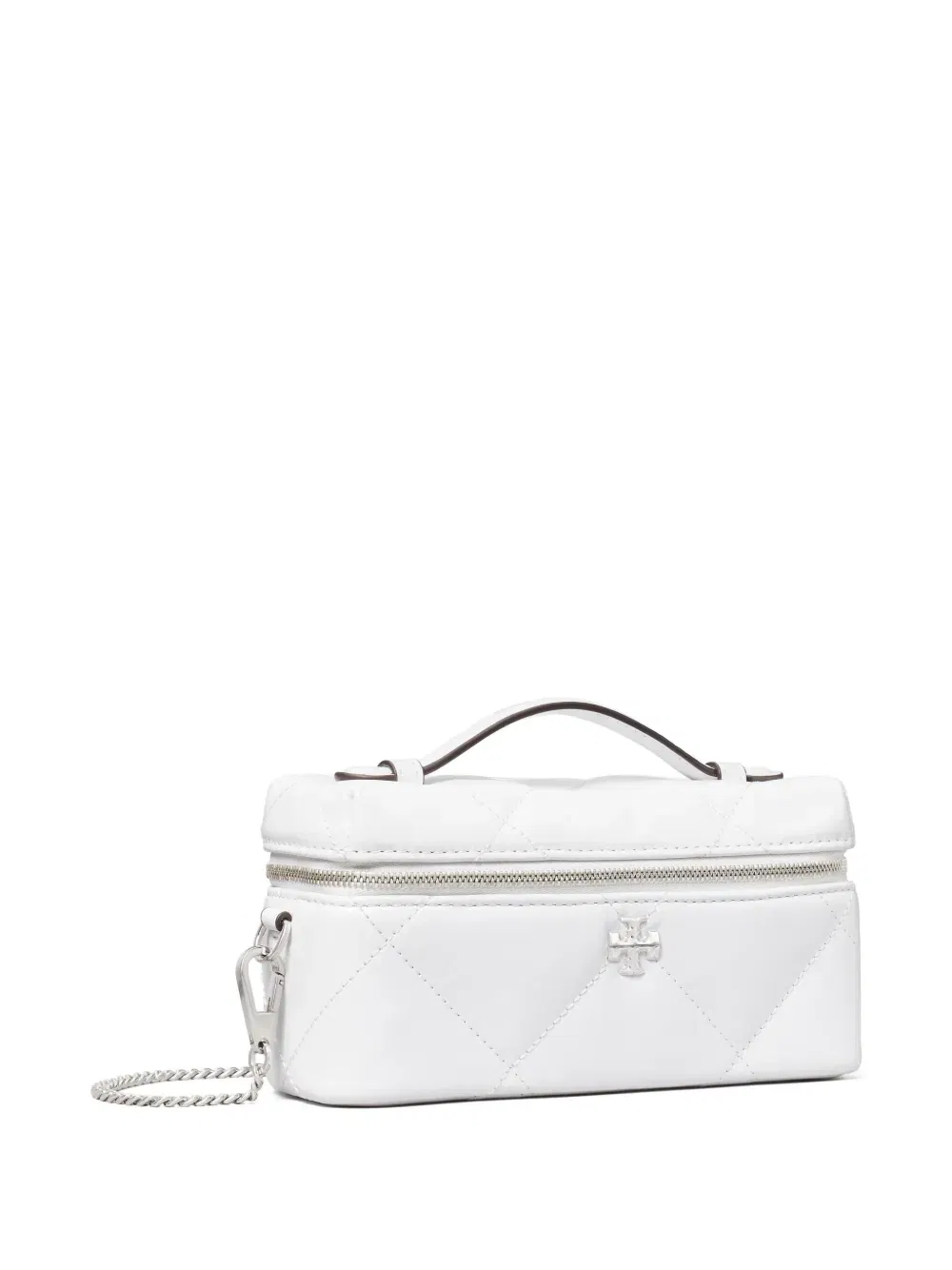 Kira diamond-quilt distressed vanity case