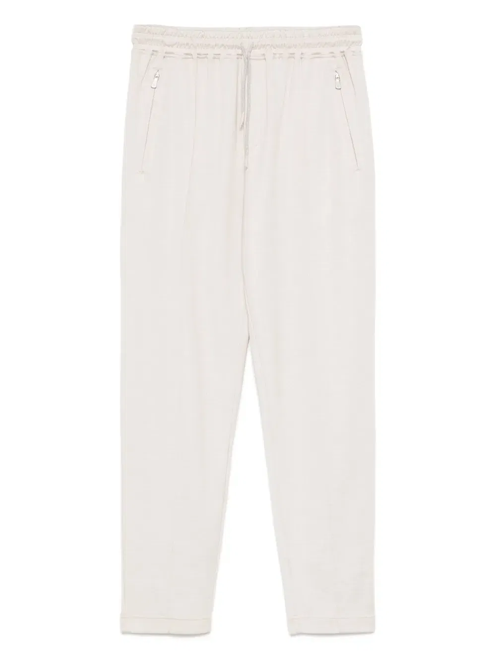 drawstring zip-pocket track pants