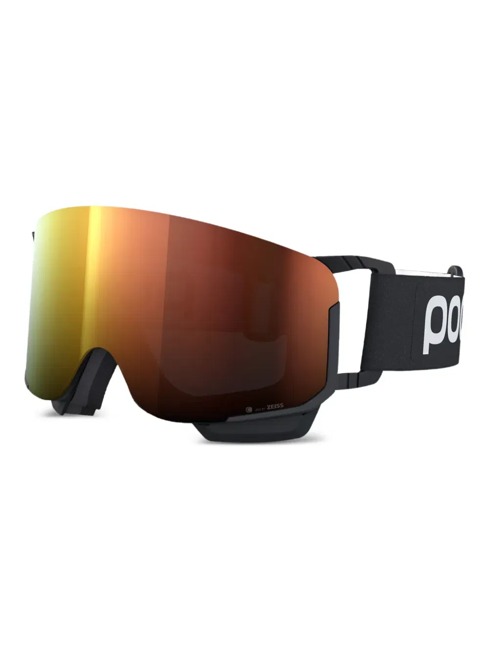 logo strap ski goggles