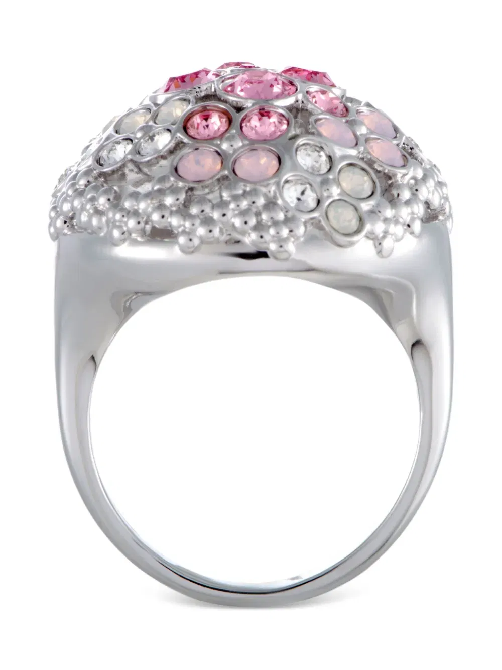 18K white gold Crystal Flower ring